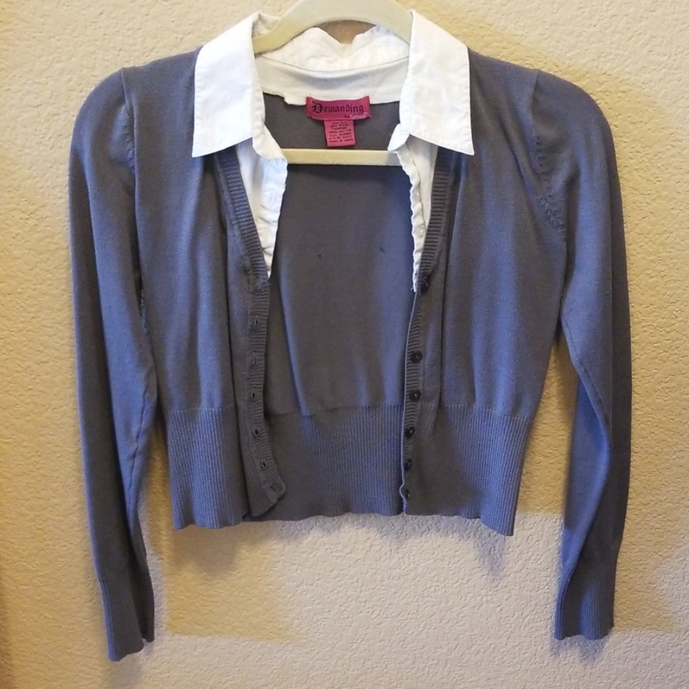 Crop top long sleeve shirt